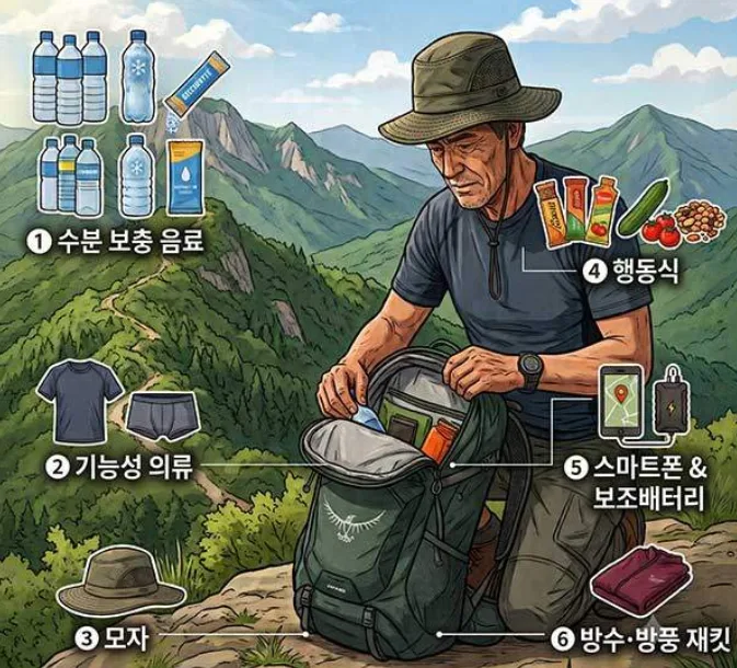 여름 등산 준비물 6가지, 이것만은 꼭 챙기세요