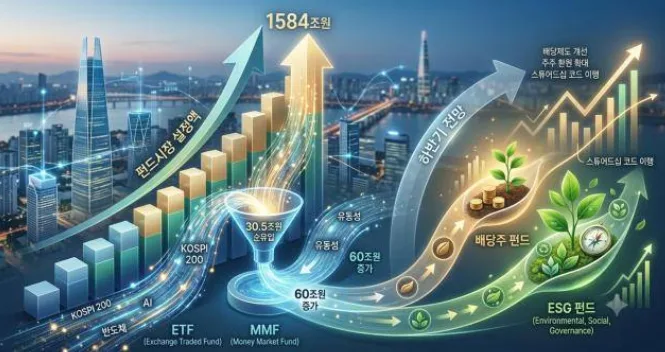국내 펀드시장 1584조 돌파, ETF가 다 끌고 갔다