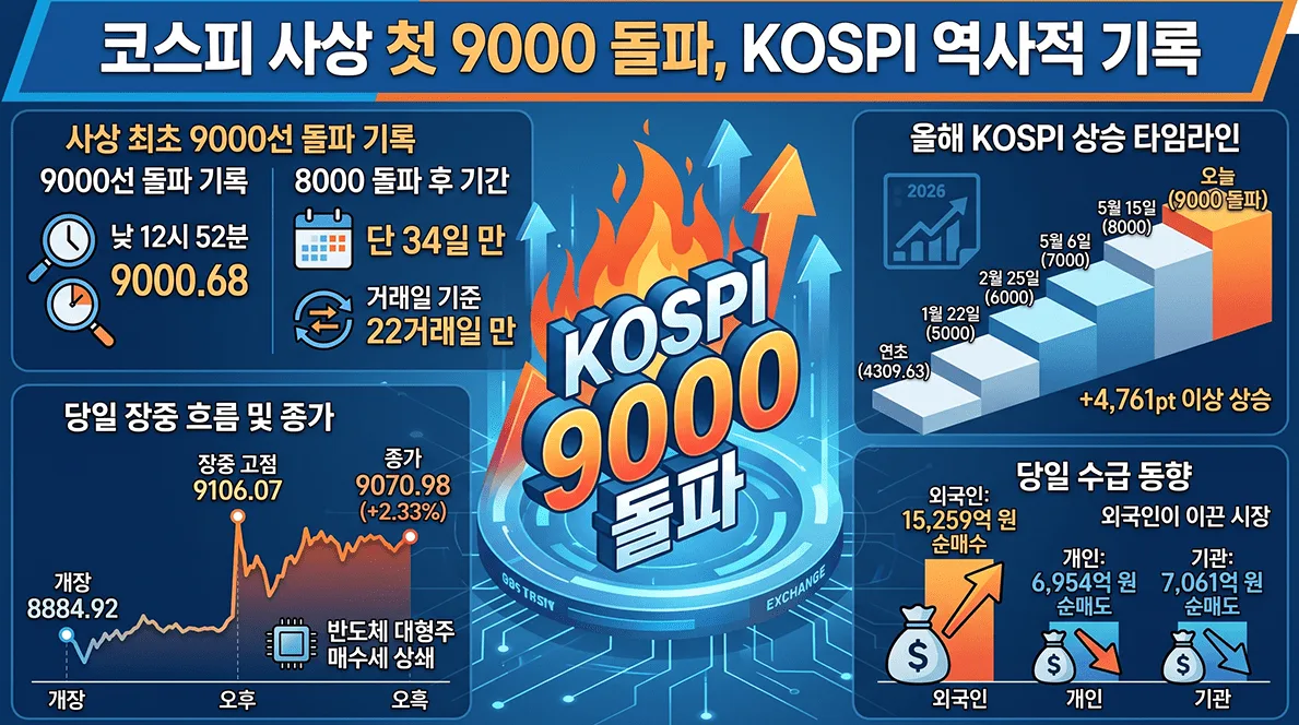 코스피 9,000 시대의 함정. 양극화와 FOMO의 그늘