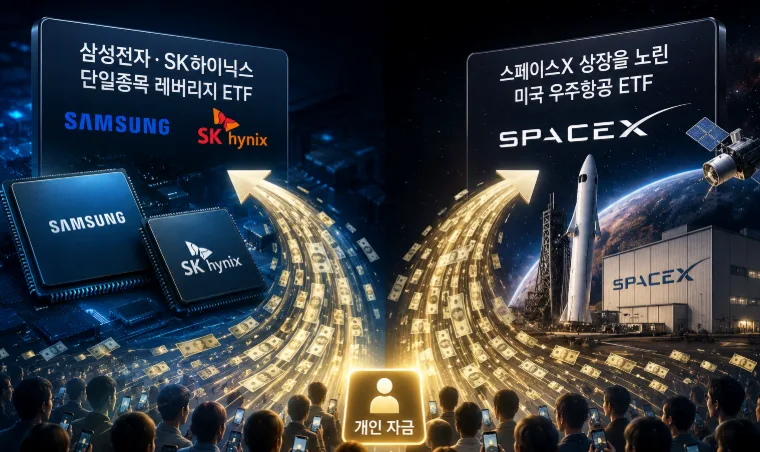 반도체 ETF 주간 수익률 1위 휩쓸어... 우주항공 ETF는 차익실현에 급락