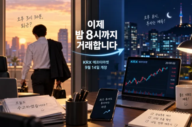 주식 애프터마켓 완전정리, 9월 14일부터 밤 8시까지 거래